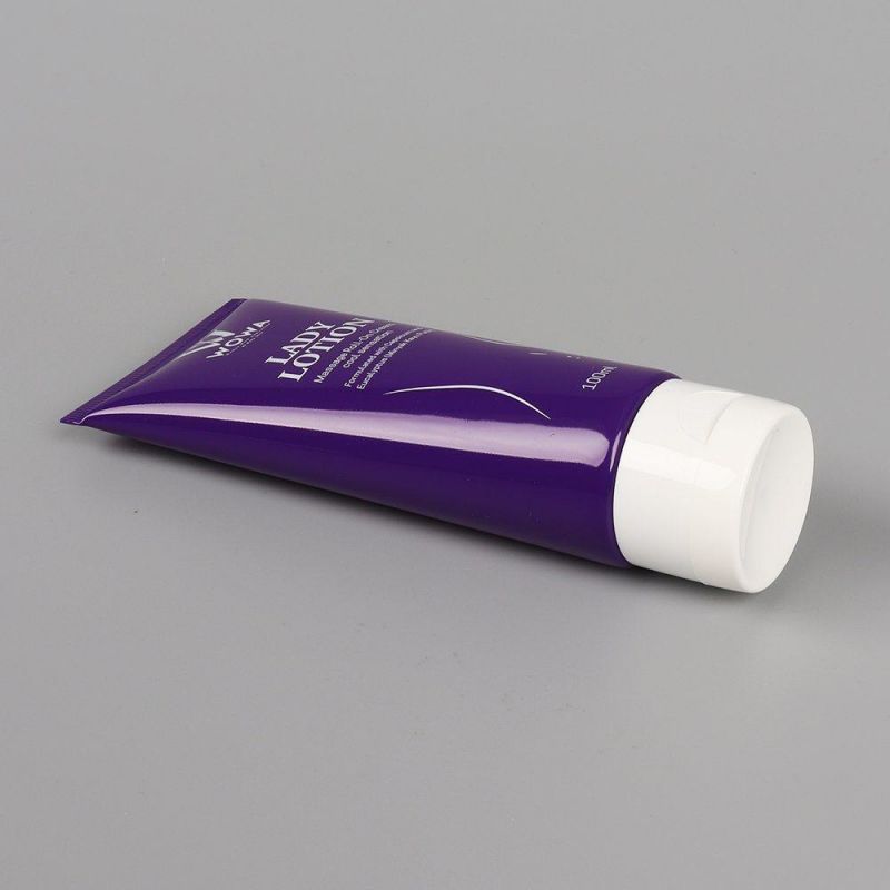 30ml 50ml 100ml 150ml White PE Plastic Cosmetic Printing Tube with Flip Top Cover