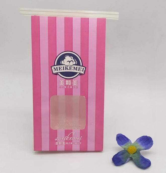 Custom Eco-Friendly Cookie Kraft Paper Pouches Bag with Tin Tie