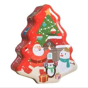 Best Quality Christmas Trees Tin Box for Gift Packing