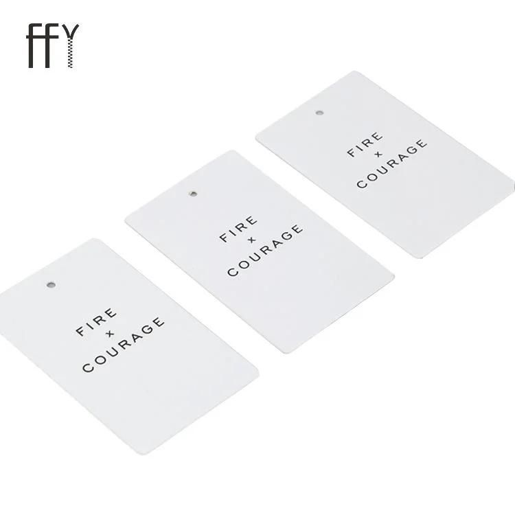 High Quality Luxury Thinken Paper Printed Hangtag Ffy Custom Logo Eco Friendly Colorful Label Tag for Cloth