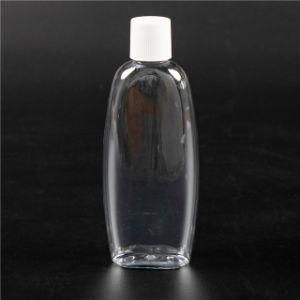 210ml Oval Bottle Pet Bottle with Ribber Screw Cap
