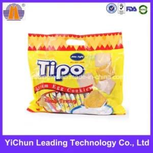 OEM PP Window Plastic Food Cookie Packing Bag with Handle