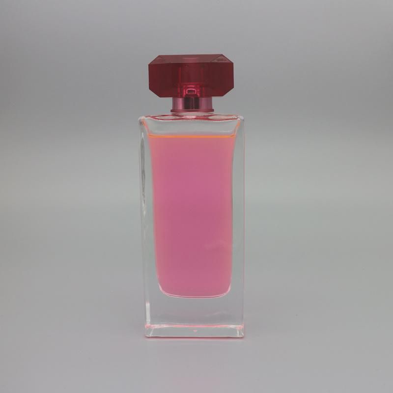 Super Clear Glass Perfume Bottle with Different Plastic Cap
