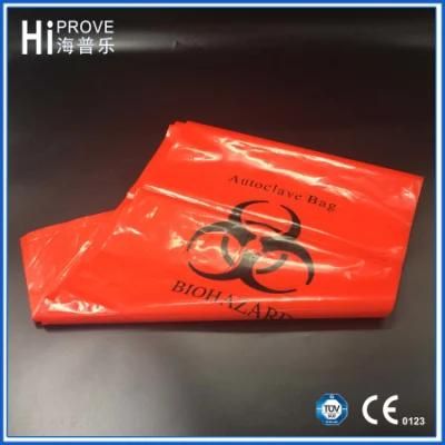 Red/Yellow Polyethylene Biohazard Infectious Medical Autoclave Clinical Waste Bags