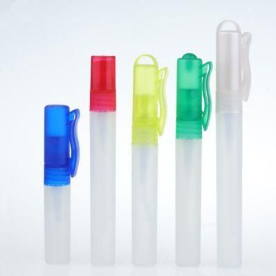 5/8/10ml Perfume Pen Spray Bottle PP Plastic Bottle with Holder/Clip Cosmetic Packaging Empty Bottle