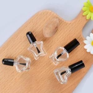Factory Price Stocks 15ml Empty Black Nail Polish Bottle with Cap and Brush