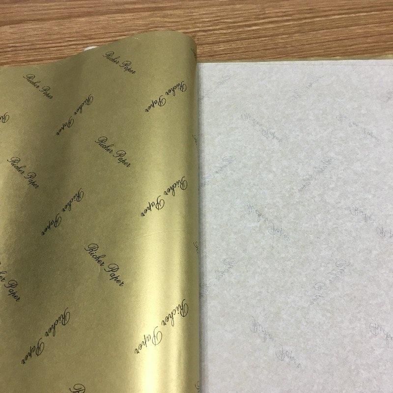 Gold Printing Wrapping Paper with Custom Logo
