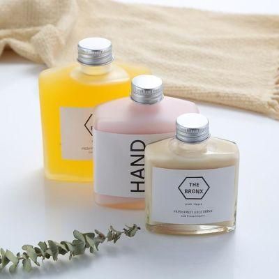 Empty 100ml Clear Square-Shaped Mini Glass Wine Bottles