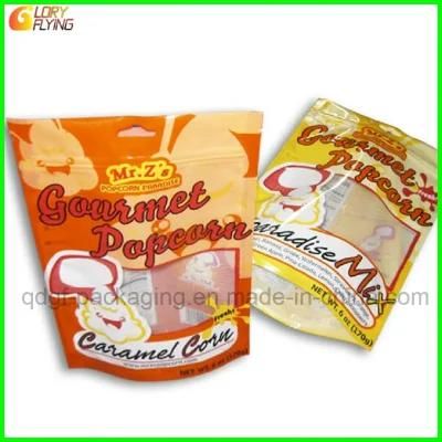 Food Packaging Bag for Packing Peach with Zipper and Hanger Hole.