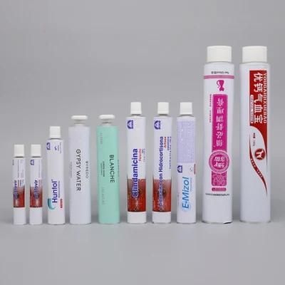 Aluminum Refillable Tubes Squeezable Bottle Packing Toothpaste Cosmetic Sample Container Jars Storage with Needle Cap