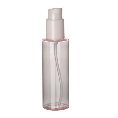 150ml Round Shape Clear Pet Recyclable Material Plastic Body Lotion Pump Bottle Container Bottle