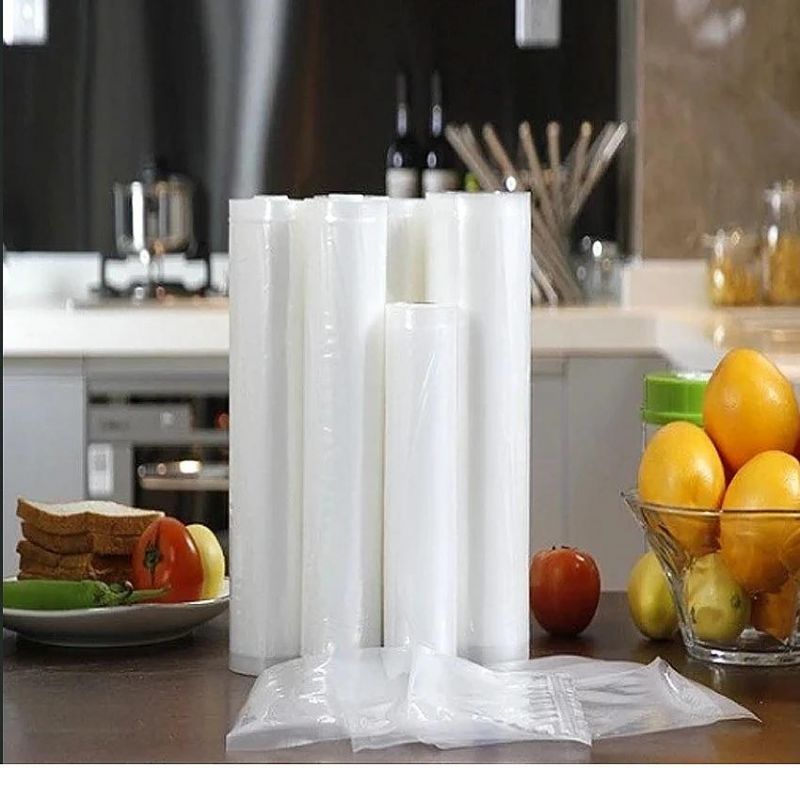 Embossed Vacuum Bag Roll Textured Vacuum Storage Bag Roll for Food Sealer Plastic Packaging