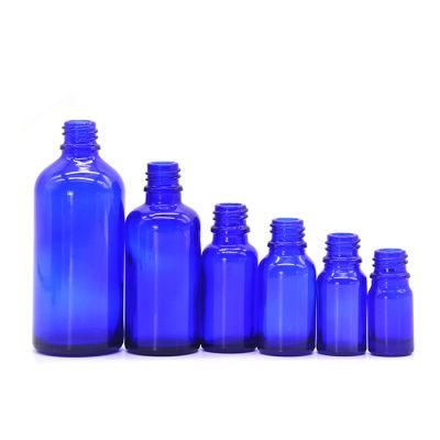 5ml 10ml 15ml 20ml 30ml 50ml 100ml Essential Oil Bottle Body Care Eye Face Serum Body Oil Blue Glass Bottle with Screw Dropper Cap