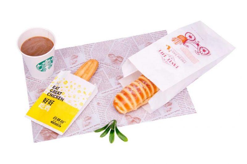 Kfc Food Packaging Packing Tray Liner High Quality Burger Wrapping Paper
