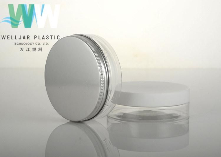 100g Pet Plastic Cream Jar with PP Cap and Aluminum Cap