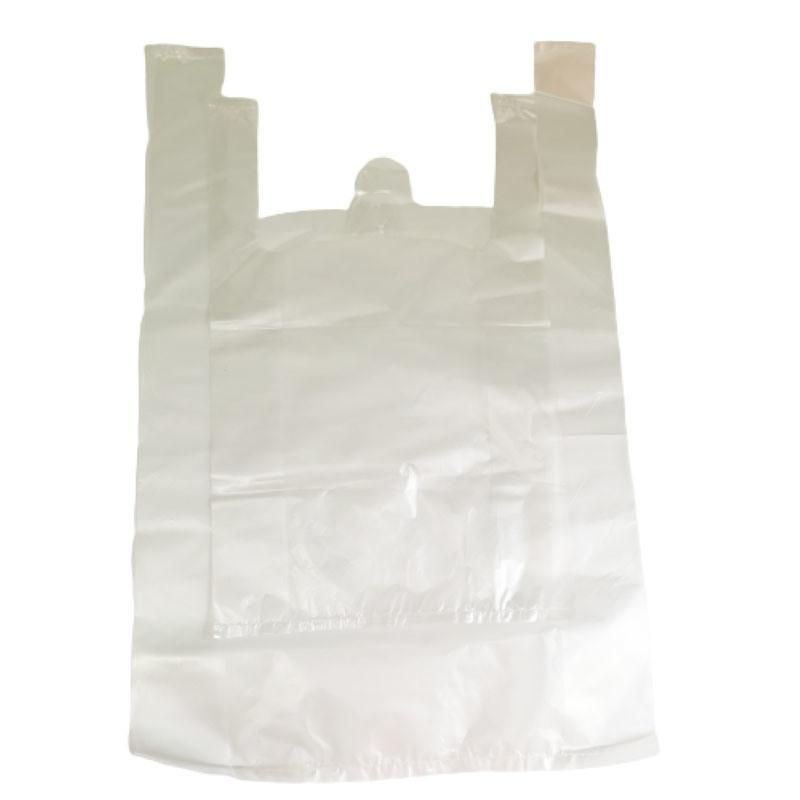 Wholesale Translucent Plastic Retail Bags Handle PE Shopping Bag