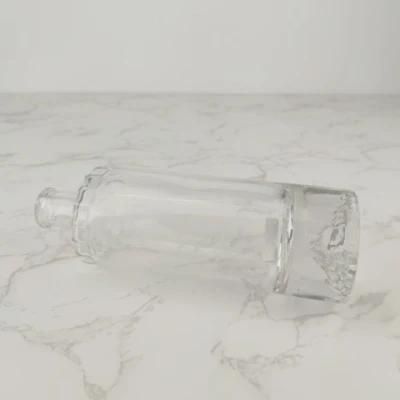 530ml Irregular Flint Glass Rum Bottle Glass Vodka &amp; Whiskey Bottle