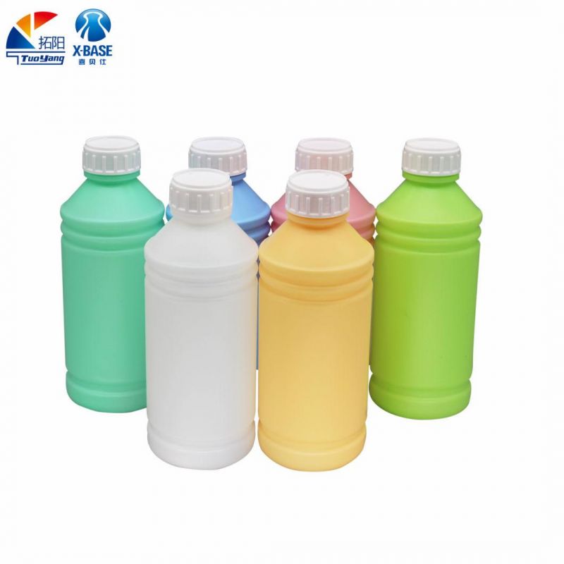 Multi-Purpose PE Plastic Bottle Manufacturer Wholesale 1L Green Agricultural Round Bottle Plastic Bottle Daily Chemical Packaging Bottle