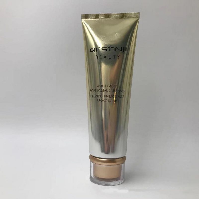 Aluminum Plastic Laminated Facial Cleanser Package Tube with Acrylic Lid