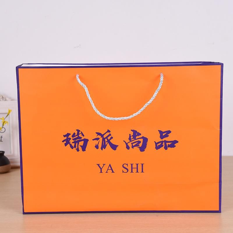 High Quality Cheap Colorful Kraft Paper Bags Custom Print with Handle Kraft Paper Handle Bag Easy Taking Handle Package Bag