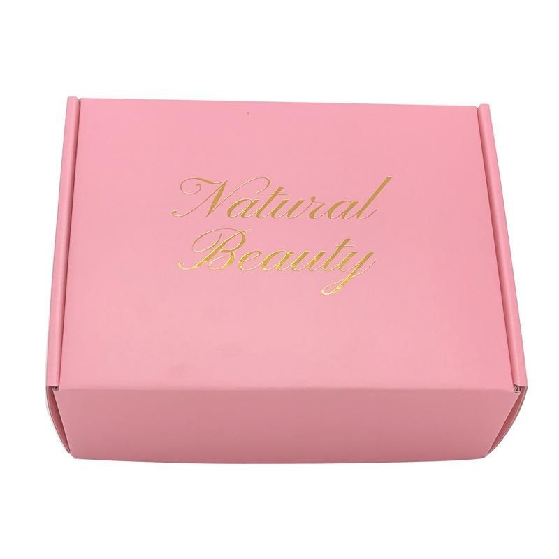 [Baiyue]Double-Sided Printing Pink Airplane Box Hairpin Jewelry Gift Packaging Box Custom Logo Extra Hard Color Custom Box