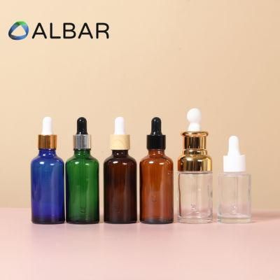 Frosted Electroplated Colored Glass Bottles for Cosmetics and Skin Care