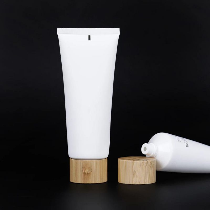 White Frosted Facial Cleanser Soft Tube Matte Cosmetic Cream Plastic Tube