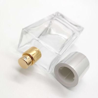 Ancy Wholesale Empty Rectangle Flacon Parfum 30ml 50ml 80ml 100ml Packaging Perfume Spray Glass Bottles