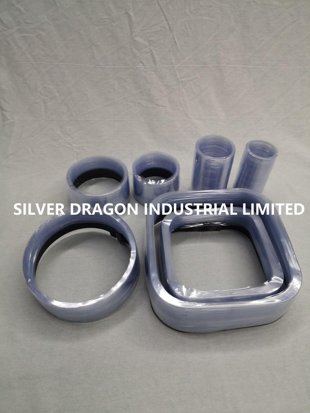 Preformed PVC Shrink Seals, Round Shape, Clear, 280X30+8mm