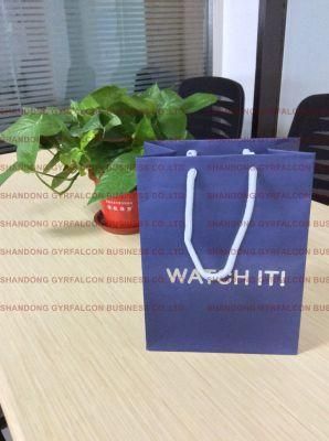 100% Eco-Friendly Art Paper/Cardboard with Custom Logo Printed Packaging Paper Bag