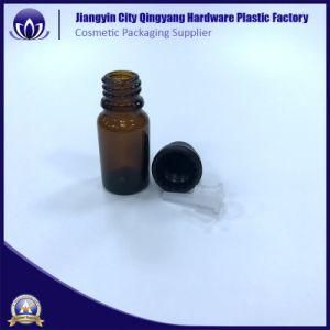 10ml Amber Glass Dropper Bottle for Essential Oil and E-Liquid with Aluminum Caps