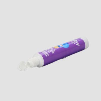 Hot Sale Cosmetic Packaging Facial Cleanser Body Skin Care PE Squeeze Tube with Straight Flip Lid