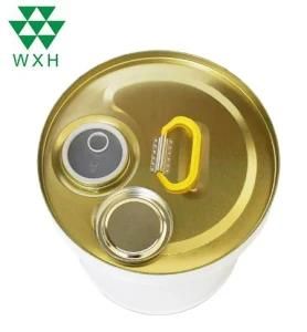 Oil Packaging Metal Can Round Tin Drum with Inner Coating