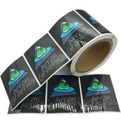 Custom Logo Printed Recycled Cardboard Adhesive Roll Labels Scroll Adhesive Label Stickers