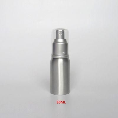 High Quality 150ml Silver Aluminum Shampoo Bottle, Aluminum Pump Bottle for Cosmetic Packaging