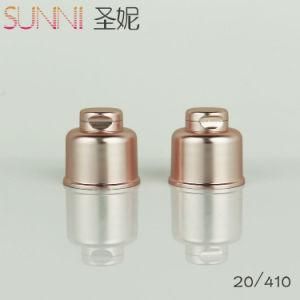 20/410 Gold Flip Top Cap, Plastic Screw Filp Top Cap for Bottle