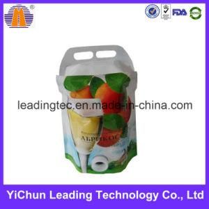 Stand up Handled Plastic Liquid Packaging Bag with Valve