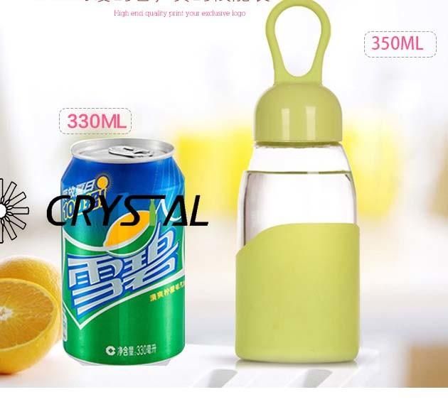 Customized Portable Heatproof Glass Water Bottle /Drink Bottle /Water Jar