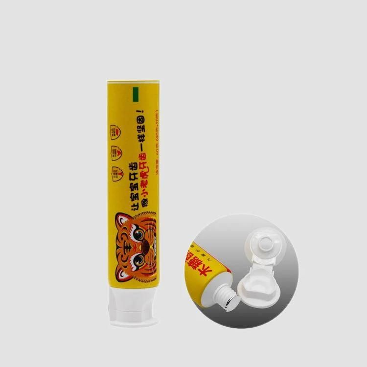 Customized Al Plastic Octagonal Cap Makeup Cream Tube Kids Teeth Toothpaste Whiten Package