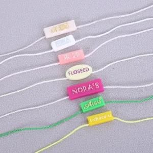 Custom Design Plastic Clothing Garment Seal String Hang Tag