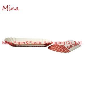 Mina Custom Printed Paper Hotdog Waffle Food Tray