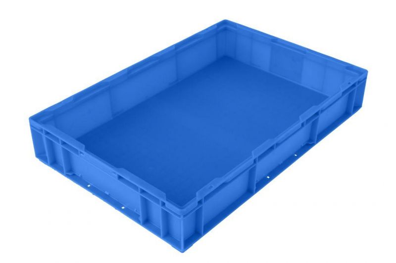 HP6a Plastic Turnover Logistics Container Box HP Standard Auto Parts Logistic Box Durable Opaque Plastic Storage Boxes