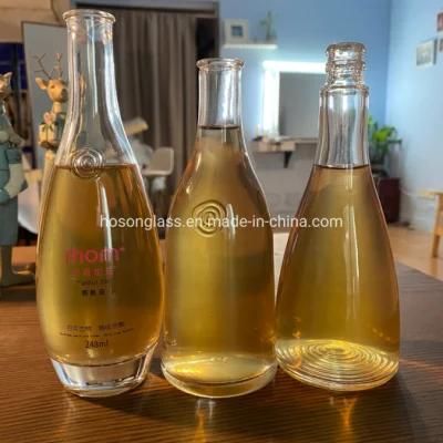 Customized Water Glass Bottle Drinks Juice Beverage Glass Bottleoem 250ml 300ml 420ml 500ml 750ml 1L