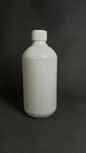 500 Ml (17.1 OZ) HDPE Plastic Round Bottle, Measure Cup