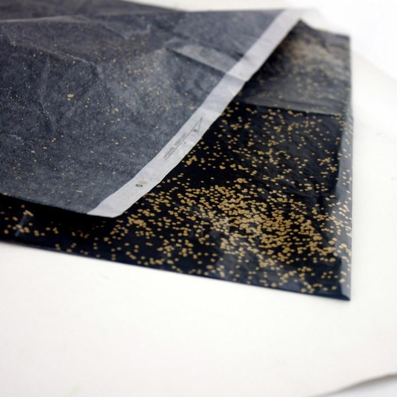 Apparel Shoe Black Custom Printed Black Wrapping Paper
