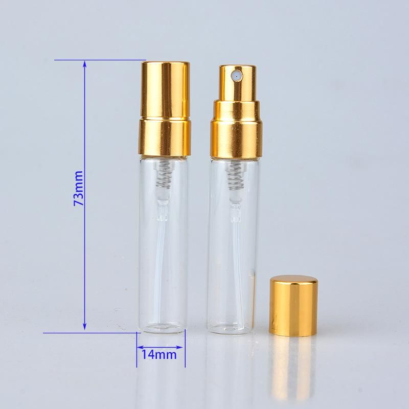 5ml Portable Mini Perfume Glass Bottle Travel Aluminum Spray Atomizer Empty Metal Perfume Atomizer Sprayer