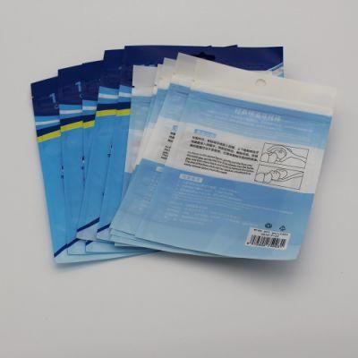 Medical Anti-Virus Face Mask Ziplock Pouch Bags Disposable Disinfectant Wipes Packaging Zipper Bag