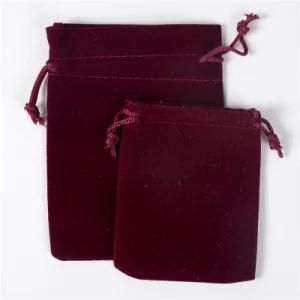 Customized Promotional Multicolor Velvet Gift Packing Drawstring Bags
