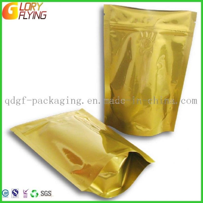 Biodegradable Paper Bag for Coffee Packaging with Zipper and One-Way Valve