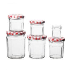 Wholesale Portable Practical Empty Clear Round Smooth Glass Food Jar 100ml 250ml 500ml